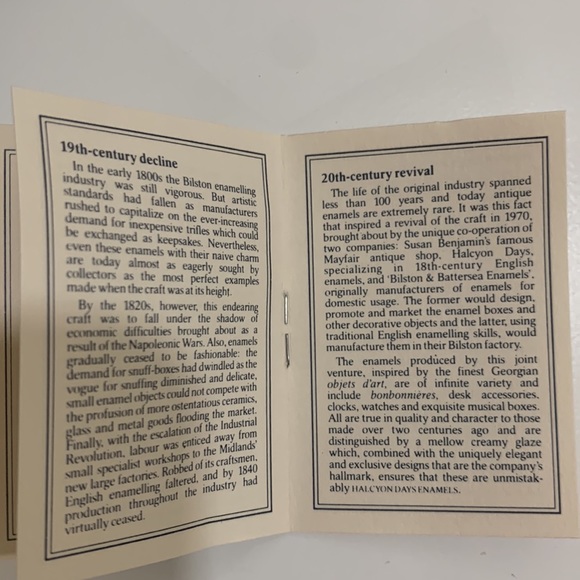 Enamel Trinket Box - Halycon Dave's - Picture 14 of 15